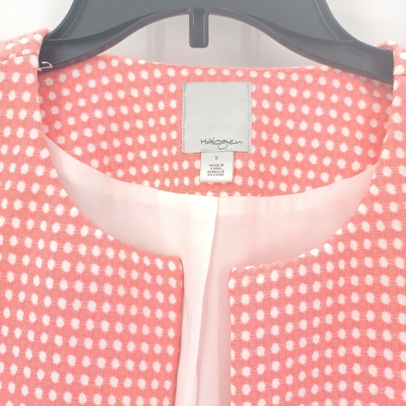 Halogen Coral S Dot Print Jacket NWOT - Picture 7 of 9